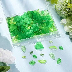 210Pcs 7 Styles Transparent Acrylic Pendants&nbsp;TACR-FP0001-07