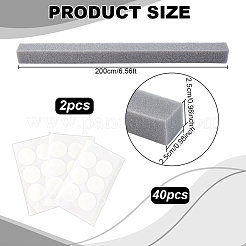 2Pcs Rectangle Foam Strips&nbsp;AJEW-WR0003-37A-02