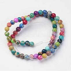 Natural Imperial Jasper Beads Strands&nbsp;G-I122-4mm-14