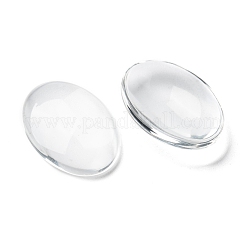 Transparent Glass Cabochons&nbsp;GGLA-R022-25x18