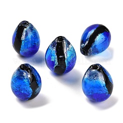 Gradient Color & Luminous Handmade Silver Foil Lampwork Beads&nbsp;LAMP-I028-07A