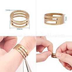 Brass Split Rings and Brass Ring Assistant Tool&nbsp;KK-PH0034-52AB