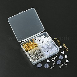 40Pcs 2 Color Iron Clip-on Earring Findings&nbsp;KK-FS0001-27