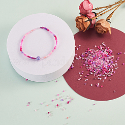 480g 24 Colors Glass Round Seed Beads&nbsp;SEED-CJ0001-12
