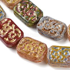 Painted Glass Bead Strands&nbsp;FIND-H023-08