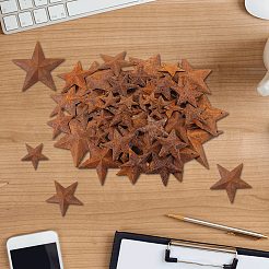 90Pcs 9 Styles Star Rust Iron Big Pendants&nbsp;IFIN-GF0001-12