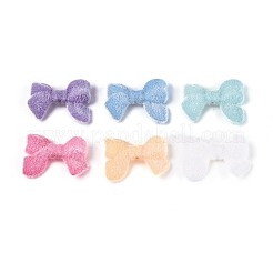 Flocking Opaque Acrylic Bowknot Beads&nbsp;OACR-T030-10M