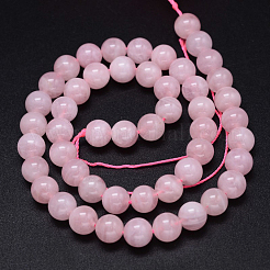 Pink Color Natural Madagascar Rose Quartz Beads Strands&nbsp;X-G-F641-01-B