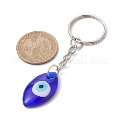 Blue Glass Evil Eye PendantS Keychains&nbsp;KEYC-JKC00730-03