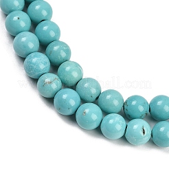 Synthetic Green Turquoise Beads Strands&nbsp;G-T055-6mm-12-1