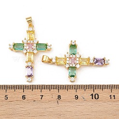 Brass with Cubic Zirconia Pendants&nbsp;LS-KK-L255-08G