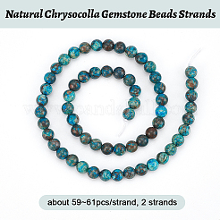 Natural Chrysocolla Gemstone Beads Strands&nbsp;G-OC0001-12
