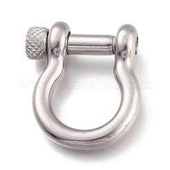 Tarnish Resistant 304 Stainless Steel D-Ring Anchor Shackle Clasps&nbsp;STAS-Z017-16P