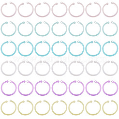 150Pcs 6 Colors Plastic Loose Leaf Book Binder Hinged Rings&nbsp;FIND-TA0010-54A