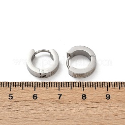304 Stainless Steel Polishing Hoop Earrings&nbsp;EJEW-M106-01A-P