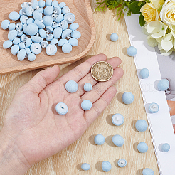 72Pcs 3 Styles 1-Hole Cloth Aluminum Shank Buttons&nbsp;DIY-NB0014-75A