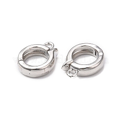 Rack Plating Brass Fold Over Clasps&nbsp;KK-E080-03P