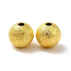 8mm Golden Color Brass Round Spacer Textured Beads&nbsp;X-EC225-G