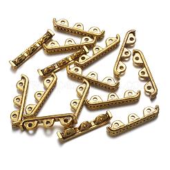 Tibetan Style Alloy 3-Hole Spacer Bars&nbsp;A0448Y-AG-NR