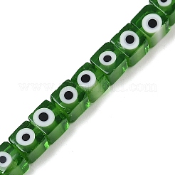 Handmade Evil Eye Lampwork Beads Strands&nbsp;LAMP-G166-16G