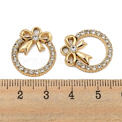 UV Plating Alloy Rhinestone Pendants&nbsp;ALRI-C009-03G