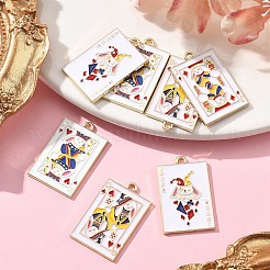 8Pcs 4 Styles Rack Plating Alloy Enamel Pendants&nbsp;ENAM-FS0002-73