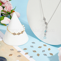 60Pcs 2 Colors Alloy Crystal Rhinestone Connector Charms&nbsp;FIND-PH0038-11B