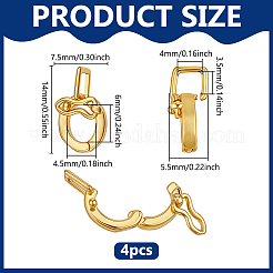 4Pcs Brass Enhancer Shortener Bails&nbsp;KK-PH0014-76