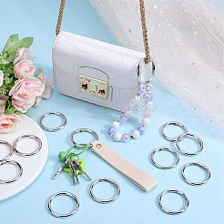 Zinc Alloy Spring Gate Rings&nbsp;FIND-SP0001-08D