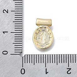 Religion Theme Brass Hammered Pendants&nbsp;KK-V010-09GP-05