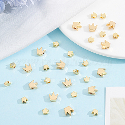 50Pcs 2 Styles Brass Beads&nbsp;KK-BBC0027-41