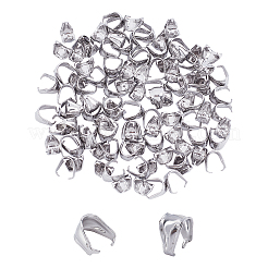 304 Stainless Steel Snap on Bails&nbsp;STAS-UN0016-15P