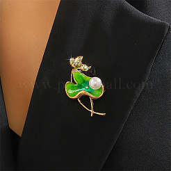 Lotus Alloy Enamel Brooches&nbsp;PW-WG3C447-01