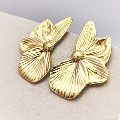 304 Stainless Steel Stud Earrings&nbsp;EJEW-K321-01G