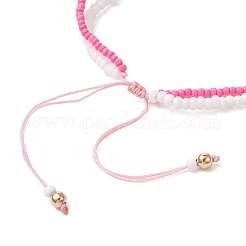 Easter Glass Seed Beads Braided Bead Bracelets&nbsp;BJEW-MZ00150-03