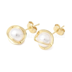 Brass Stud Earrings for Women&nbsp;EJEW-F421-02G