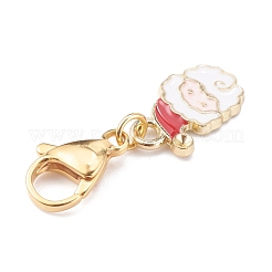 Christmas Theme Alloy Enamel Pendants&nbsp;HJEW-JM00427-03