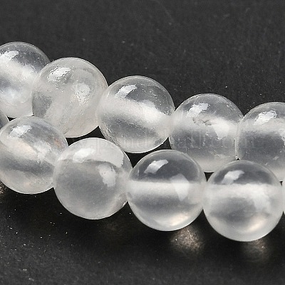 Natural White Jade Beads Strands&nbsp;G-B128-A02-01-1
