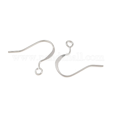 Brass Flat Ear Wire&nbsp;KK-CBA57BD-09P-1