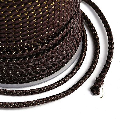 11M Polyester Braided Cord with Cotton Core & Metallic Thread&nbsp;OCOR-Z006-01-06-1