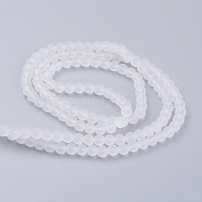 Baking Paint Transparent Glass Bead Strands&nbsp;X-GLAA-S031-6mm-13-1