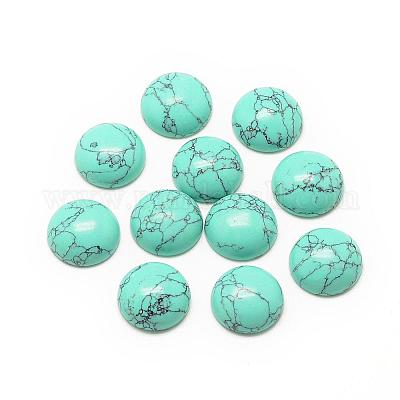 Synthetic Turquoise Cabochons&nbsp;G-R416-8mm-44-1