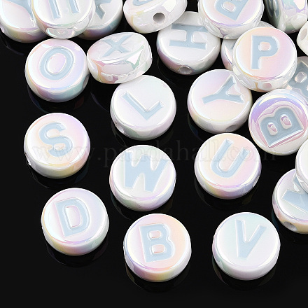 UV Plating Enamel Acrylic Beads PACR-N015-01D-1