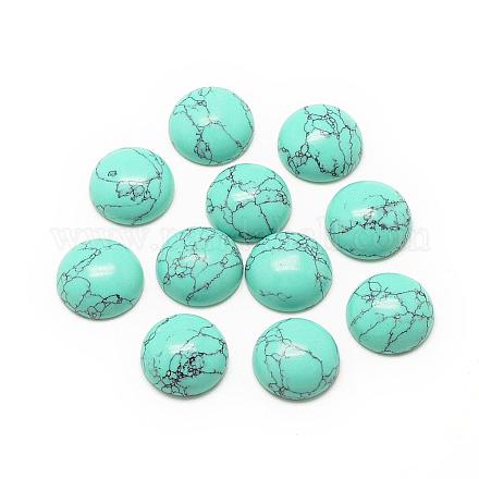 Synthetic Turquoise Cabochons&nbsp;G-R416-8mm-44-1