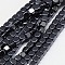 Electroplate Non-magnetic Synthetic Hematite Beads Strands, Cube, Grade A, Black Plated, 2x2x2mm, Hole: 0.6mm, about 200pcs/strand, 16 inch