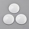 Plastic Cabochons, Flat Round, White, 24x4.5mm