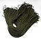 Polyester & Spandex Cord Ropes, 16-Ply, Solid Color, for Shoe Lace Cord Making, Dark Olive Green, 2mm, about 109.36 yards(100m)/bundle