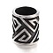 304 Stainless Steel Beads, Large Hole Beads, Column, Antique Silver, 12x10mm, Hole: 8mm