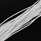 Elastic Cord, with Fibre Outside and Rubber Inside, White, 2mm, about 109.36 yards(100m)/bundle
