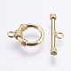 Brass Toggle Clasps&nbsp;KK-G333-20G-NF-2